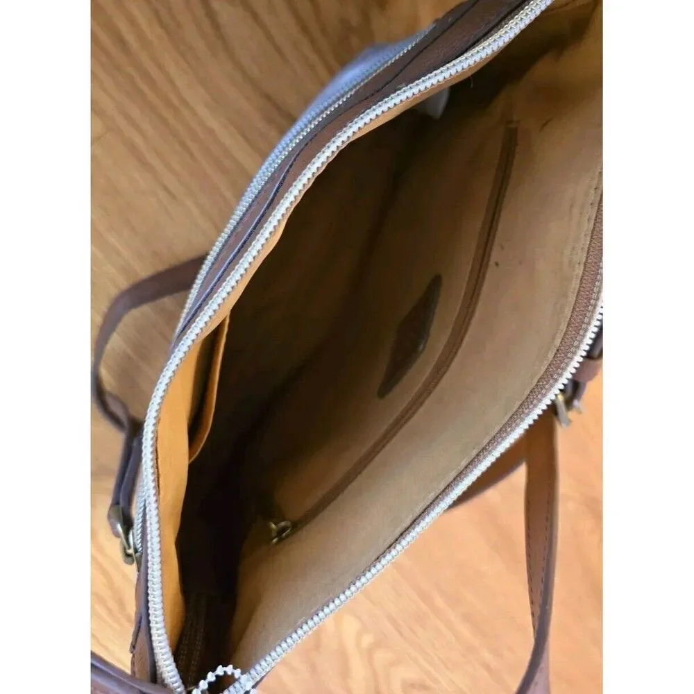 Fossil Faux Leather Crossbody Floral Purse Bag